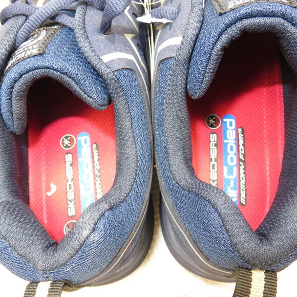Skechers Malad II 200127 Composite Toe Work Shoes ASTM Navy/Tan Men\'s 7.5 NWT main image 9